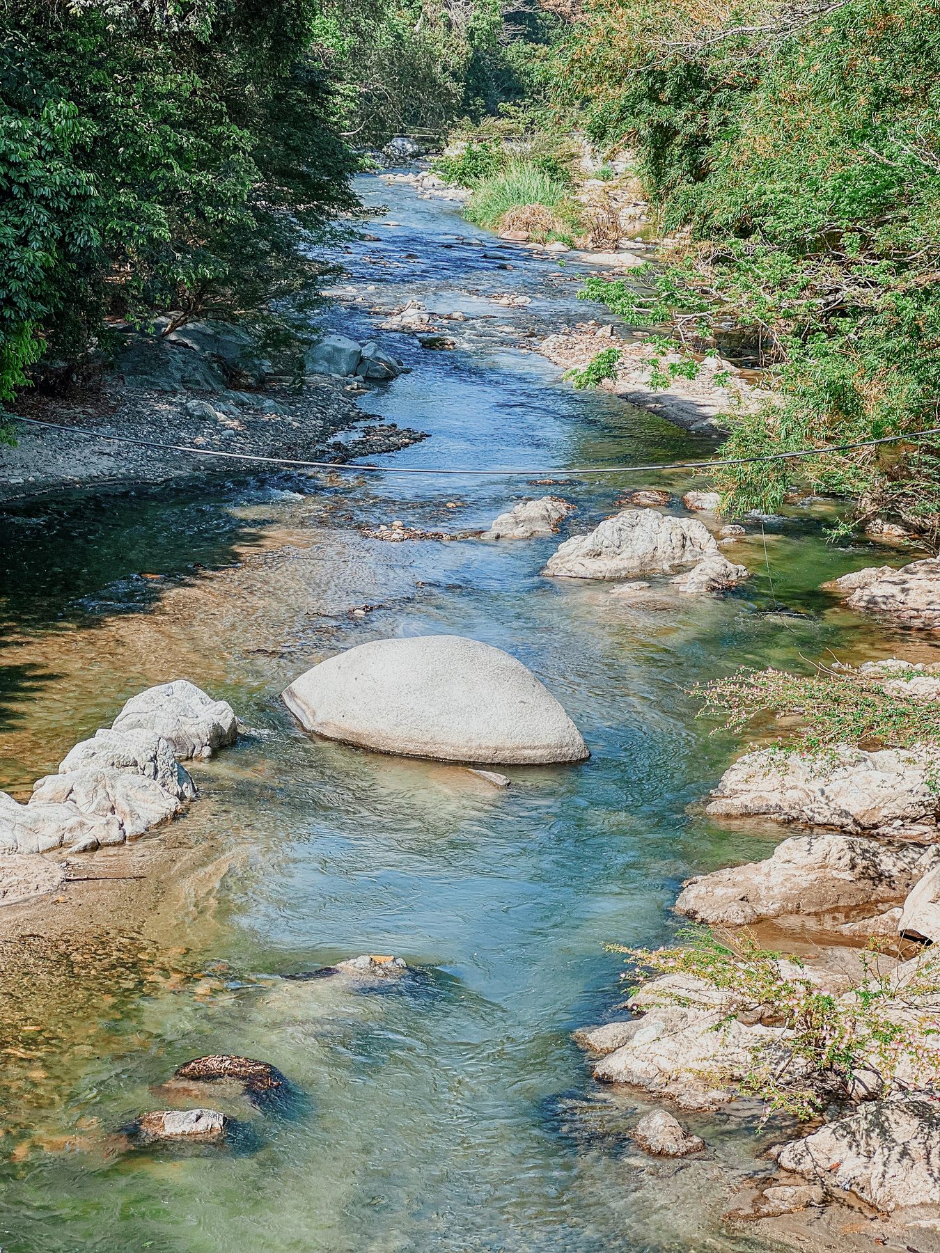 Crystal-clear natural pools of the Río Piedras